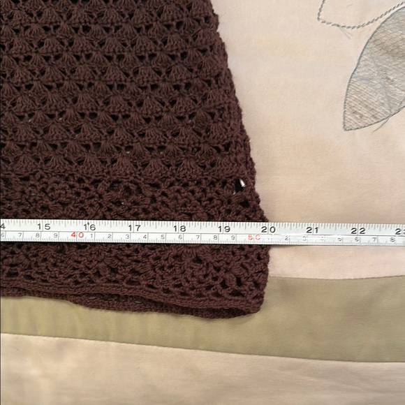 Michael Kors Elegant Brown Crochet Dress - Picture 14 of 15